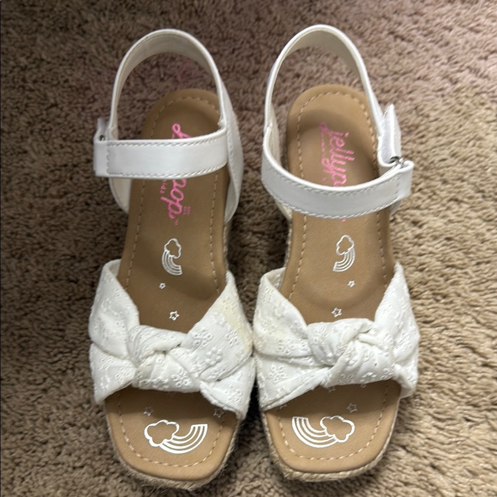 Jellypop White Kids Sandals